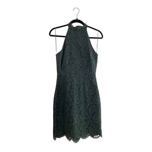 ✨BB Dakota✨ Forrest Green Cara Lace Dress Size 2 NWT - Picture 1 of 6